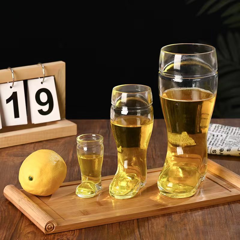 580ml玻璃瓶靴子杯鞋异形白料