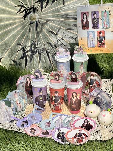 奈雪的茶如鸢联动周边刘辩傅融袁基左慈孙策香卡立牌水敏卡