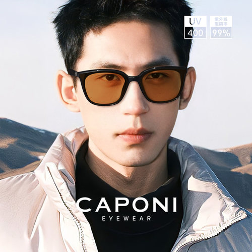 CAPONI偏光GM墨镜女2025新款茶色