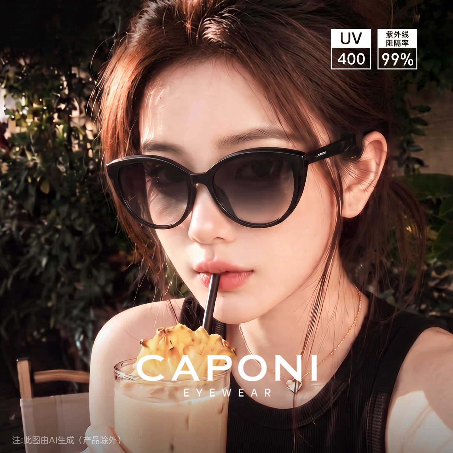 CAPONI渐变色墨镜女款26年新款图片