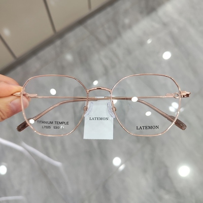 latemon浪特梦眼镜框男女超轻钛