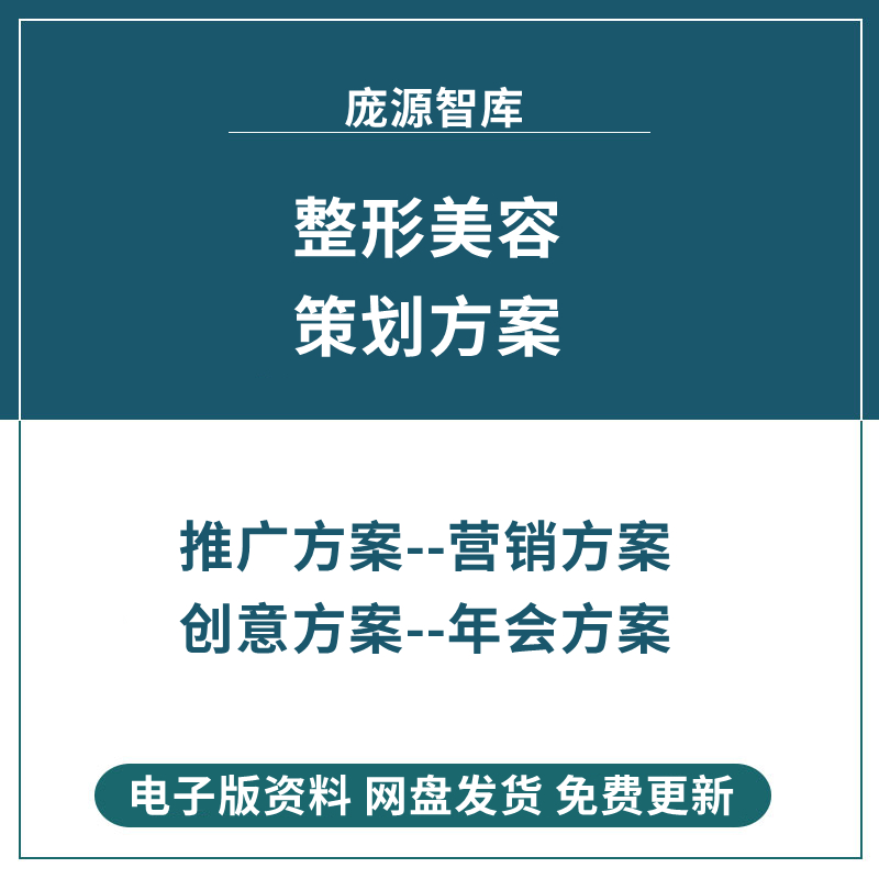 医疗整形美容医院医美营销会展活动策划方案品牌推广案例资料