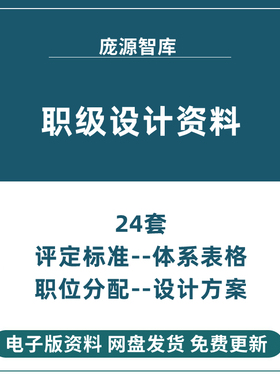 企业公司岗位职级职位划分体系表格标准管理制度发展体系设计方案