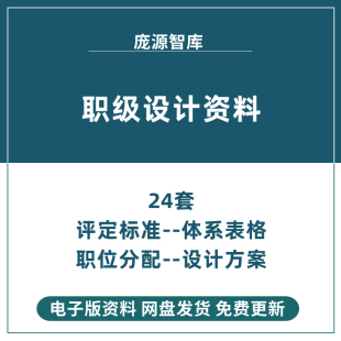 企业公司岗位职级职位划分体系表格标准管理制度发展体系设计方案