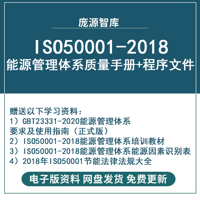 ISO50001-2018 GBT23331能源管理体系质量手册和程序文件汇编版