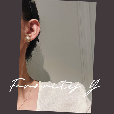 新款日系精致淡水珍珠耳饰爆款老钱风925银耳环耳钉女 店长推荐