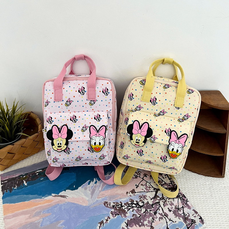 卡通风米妮双肩包女童幼儿园书包可爱轻便儿童背包