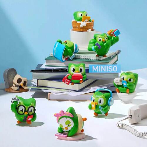 名创优品MINISO多领国随地大小学系列盲盒潮玩手办摆件送人礼物