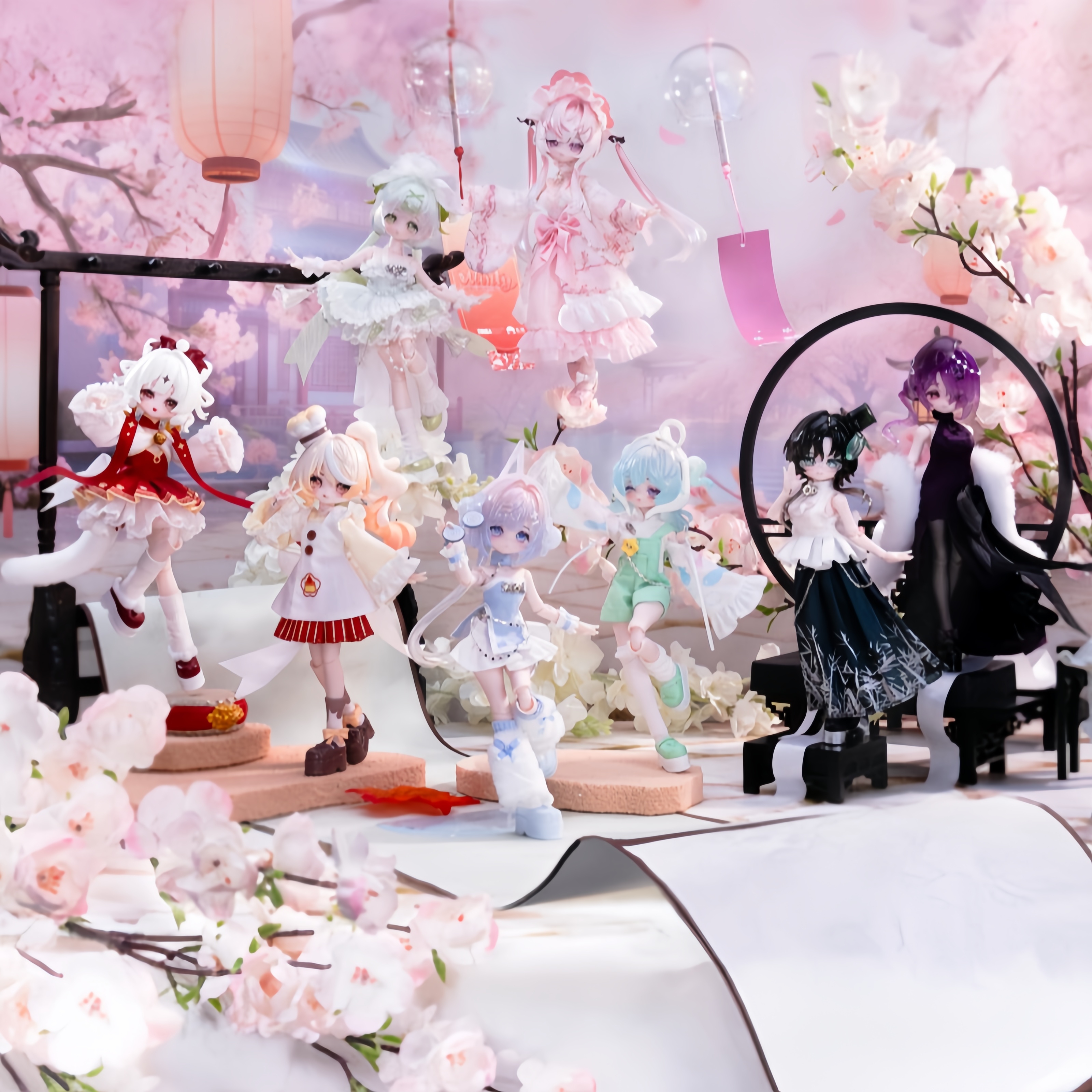 新品米甜三代运势小签灵8分bjd可动人偶盲盒桌面摆件潮玩周边礼物