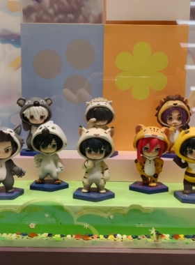 正品万代蓝色禁区森林玩偶服系列潮玩周边盲盒桌面摆件女礼物玩具
