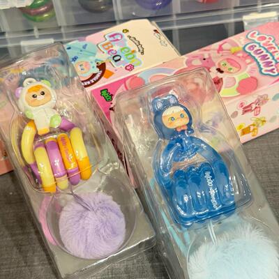 现货Tangle可爱兔兔小熊阿贝贝钥匙扣盲盒挂件手办女礼物潮玩摆件