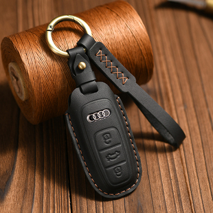 A8L Q5L Q8汽车真皮包复古 适用于奥迪A6L钥匙套牛皮A4L