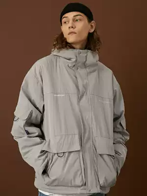 WASSUP 2020 Winter new four-color cotton suit hooded loose windproof warm cotton coat for men and women couples coat