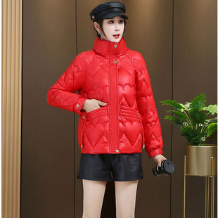 冬季新款面包服女短款免洗亮面韩版宽松棉衣时尚棉服小个子棉袄潮