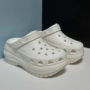 Crocs卡骆驰光轮国内正品克骆格小鲸鱼Clog复古防水增高EVA洞洞鞋