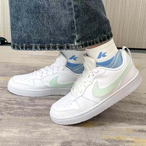 耐克Nike CourtBorough耐磨低帮休闲鞋女鞋大童小白板鞋DV5456
