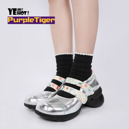 Purple Tiger2026新品原创小众公主风厚底增高田园玛丽珍鞋