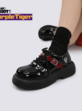 Yeah Hot原创设计感圆头JK小皮鞋英伦风单鞋女百搭甜酷学生女鞋