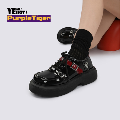 Yeah Hot原创设计感圆头JK小皮鞋英伦风单鞋女百搭甜酷学生女鞋