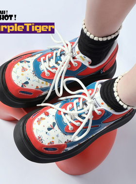 Yeah Hot2025原创设计感圆头丑萌时尚厚底甜酷风小众单鞋女鞋