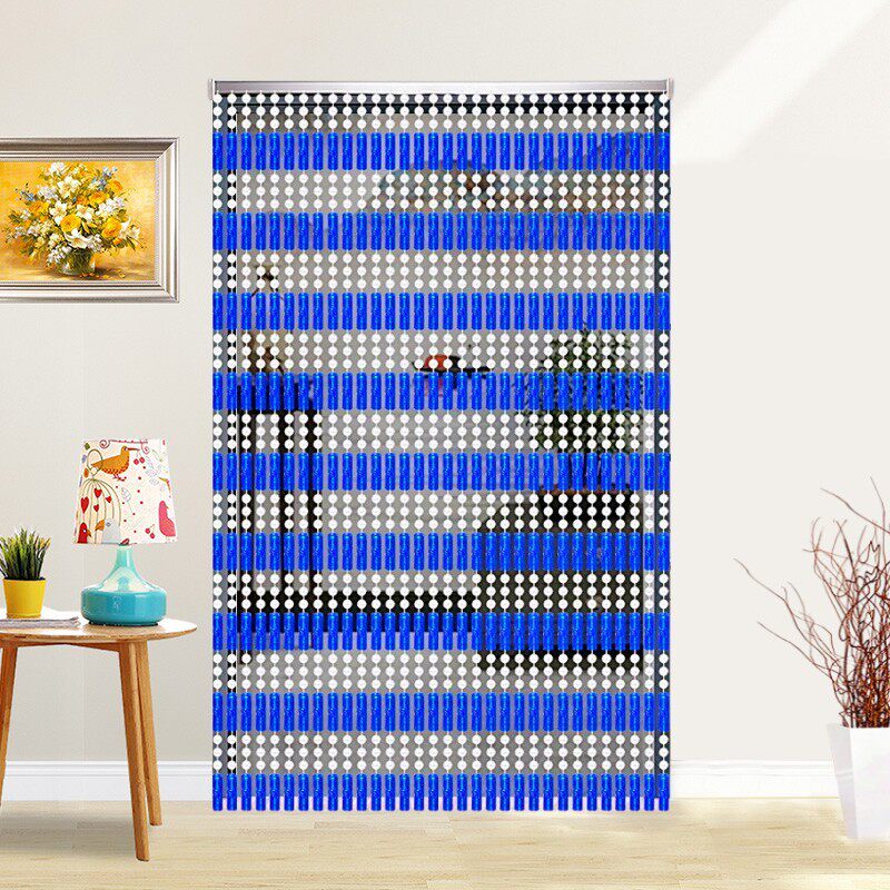 新款门帘珠帘成品客厅隔断卫生间卧室塑料挂帘防蚊蝇亚克力门帘