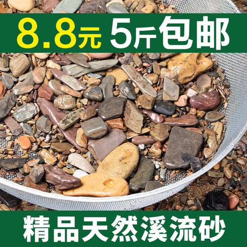 石光小站鱼缸造景溪流沙