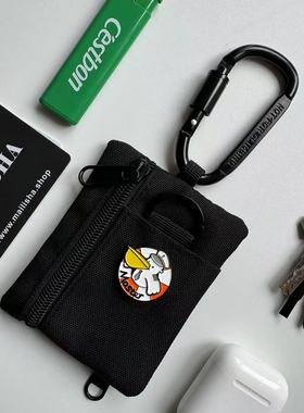 迷你多功能钥匙扣拉链零钱包户外运动男女银行公交卡包整点薯条