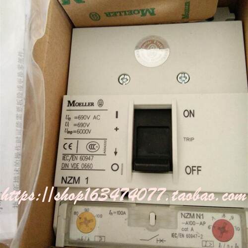 全新原装正品塑壳断路器 NZM1 NZMN1-A100-AP 100A