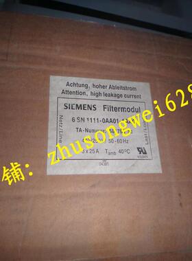 可编程控制器6SN1111-0AA01-1AA0全新原装滤波器驱动模块