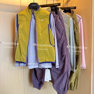 儿童马甲打底衫工装裤运动套装中大童山系登山服男童户外两件套潮