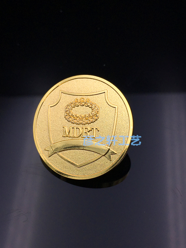 MDRT荣誉勋章金色徽章胸牌纯铜高当金定制定做