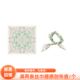 Flora春日粉绿撞色复古佩斯利腰果碎花甜酷少女韩版 方巾丝巾头巾