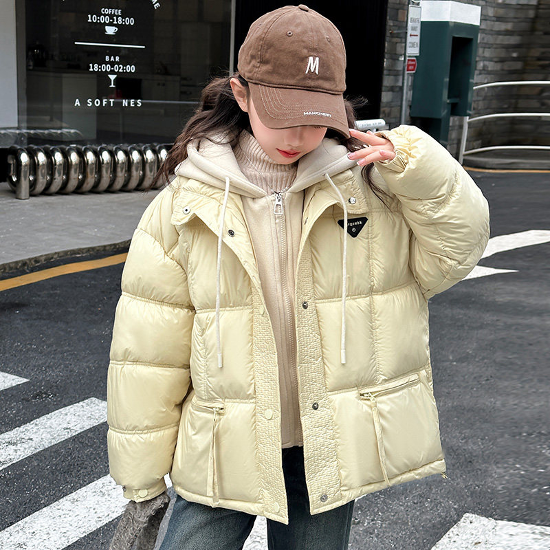 女童冬季韩版休闲假两件加厚棉服外套中大童女装洋气儿童冬装棉衣