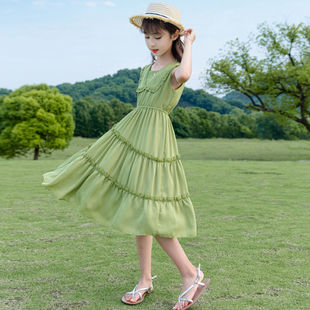 2024新款 韩版 儿童裙子童装 女童连衣裙夏季 女孩网红公主裙夏装 薄款