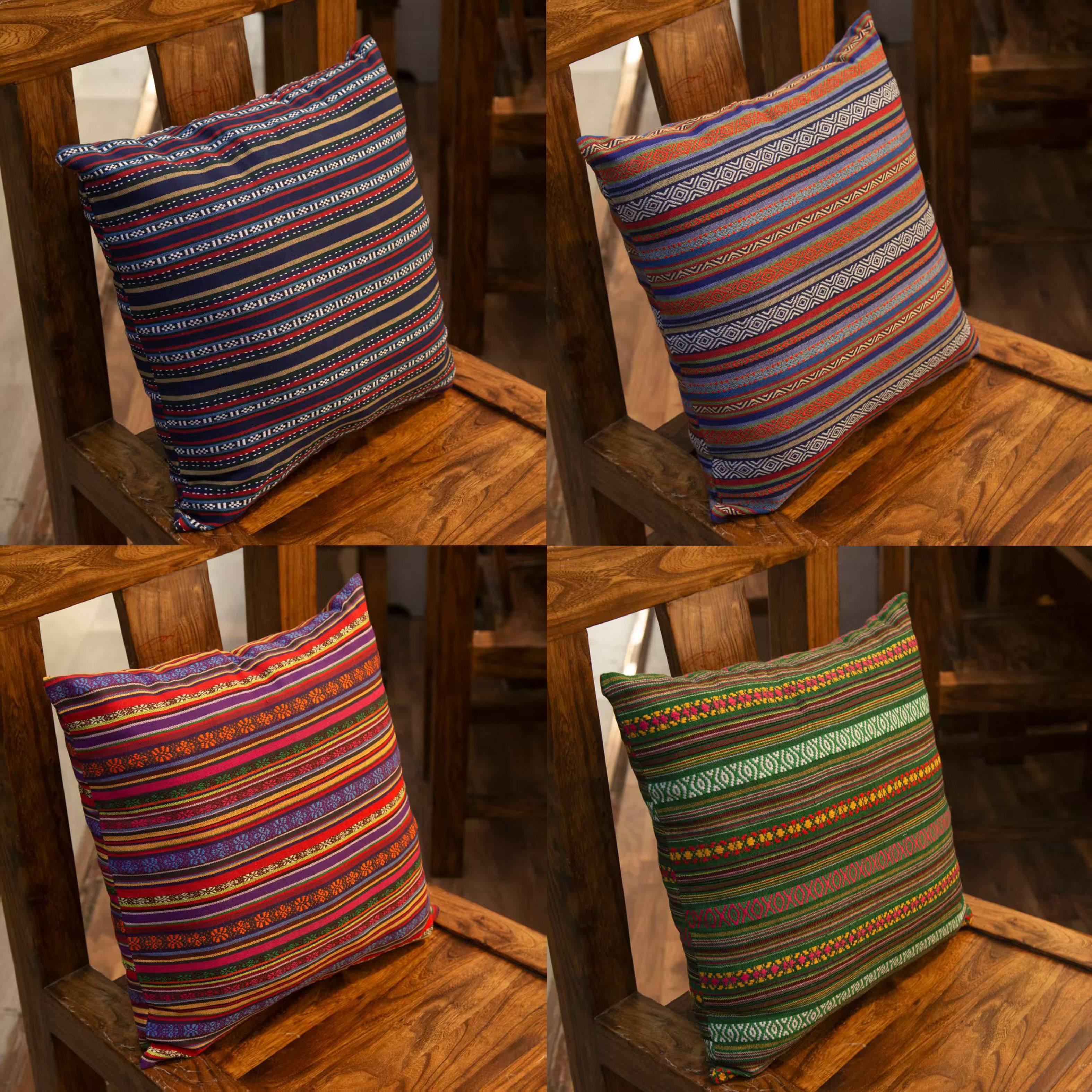 东南亚风格民族风棉麻抱枕 酒吧咖啡厅靠枕垫沙发抱枕套 腰枕加厚,居家布艺,靠垫/抱枕,淘宝优惠券,粉丝福利购,淘宝优惠卷