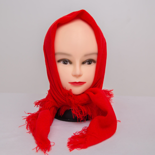 网红头巾方巾怀旧村姑正方形农村老人老式拍照表演专用保暖围巾