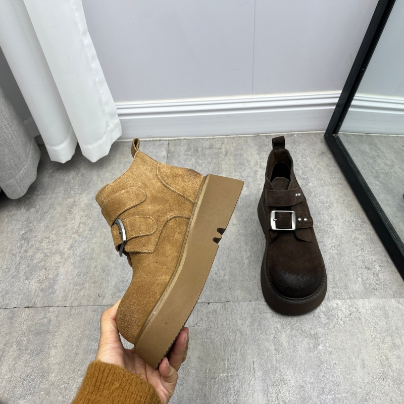 2025秋冬款高帮真皮磨砂皮勃肯鞋