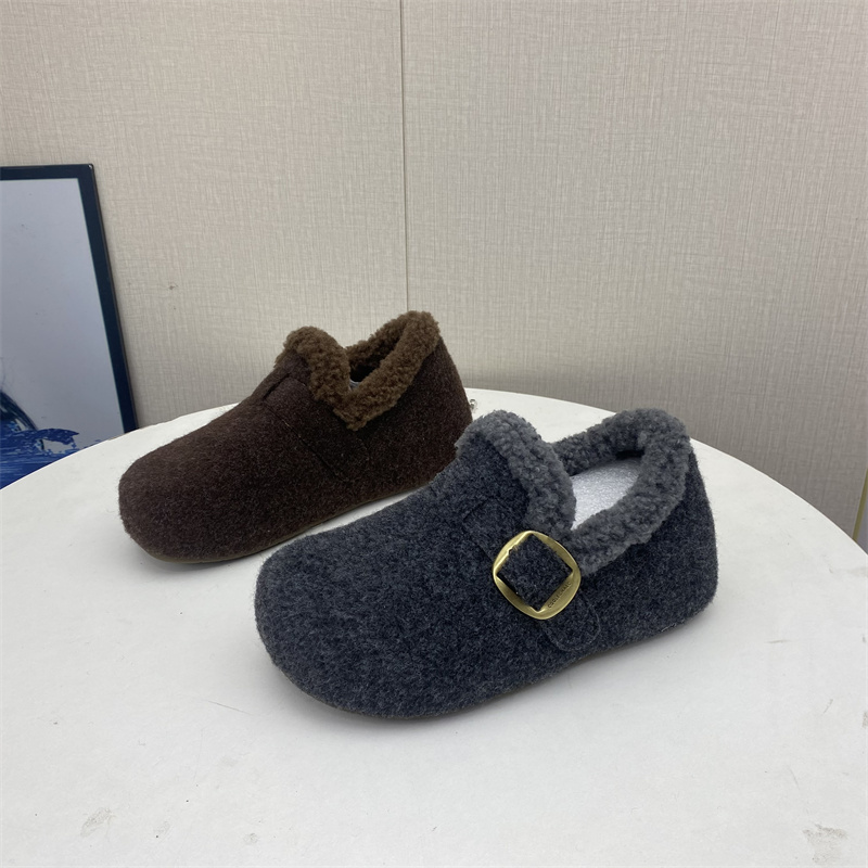 冬季加绒内增高女款勃肯鞋一脚蹬