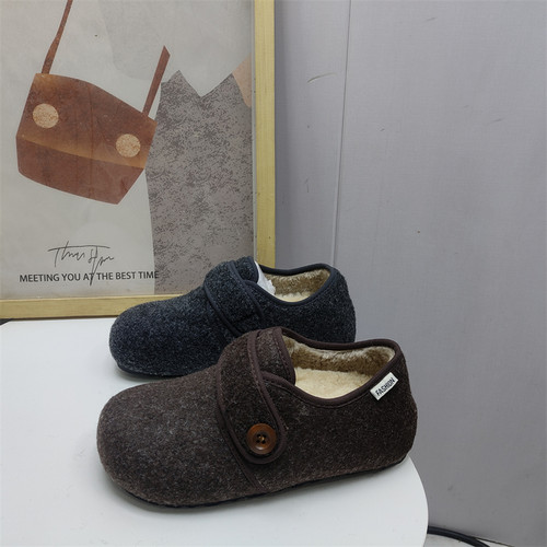 毛毛鞋加绒保暖女生勃肯鞋