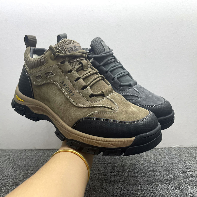 2023冬款真皮防滑系带登山皮鞋工装鞋羊毛加厚棉鞋牛反绒男鞋,流行男鞋,时尚休闲鞋,淘宝优惠券,粉丝福利购,淘宝优惠卷