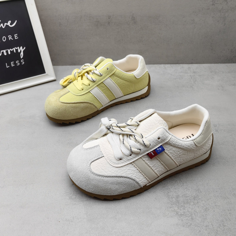 2026春秋新款韩版日常防滑系带休闲平底运动鞋学生德训女单鞋,女鞋,德训鞋,淘宝优惠券,粉丝福利购,淘宝优惠卷