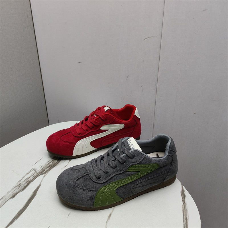 2026春秋新款绒面韩版日常防滑系带休闲平底运动鞋学生德训女单鞋,女鞋,德训鞋,淘宝优惠券,粉丝福利购,淘宝优惠卷