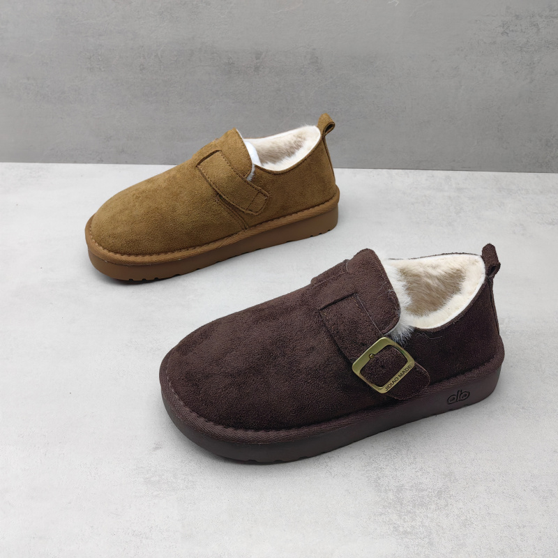 勃肯鞋学生平底防滑女棉鞋加绒