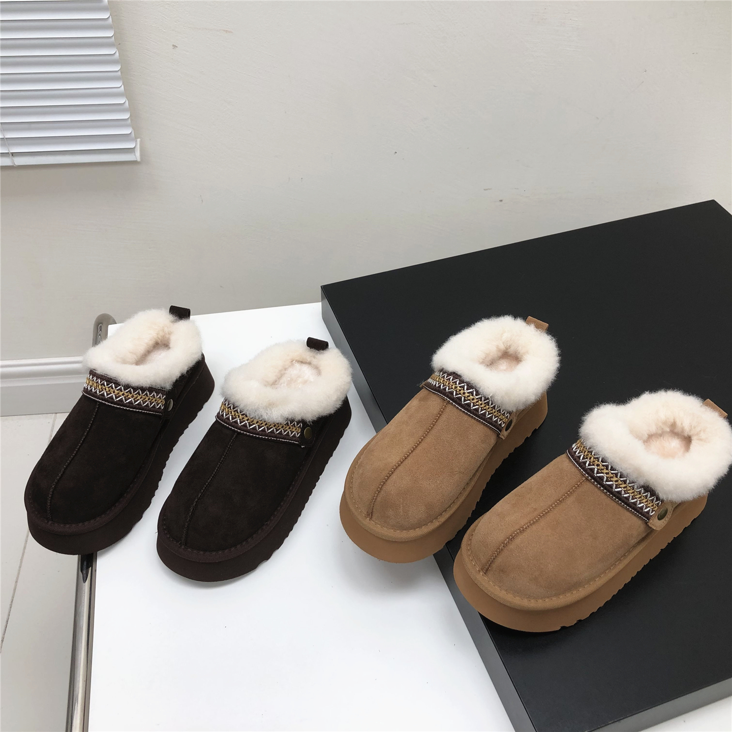 勃肯半拖女生外穿棉拖鞋