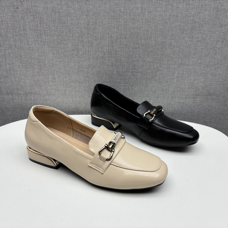 2025春季真皮女鞋百搭日常休闲低跟圆头方跟乐福鞋牛皮女鞋单鞋,女鞋,乐福鞋（豆豆鞋）,淘宝优惠券,粉丝福利购,淘宝优惠卷