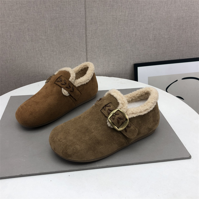 加绒保暖学生豆豆鞋女勃肯鞋
