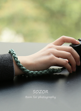 相机手腕带 适用G7X2SX740手绳 gr3索尼ZV-1F快拆 编织卡片机挂绳