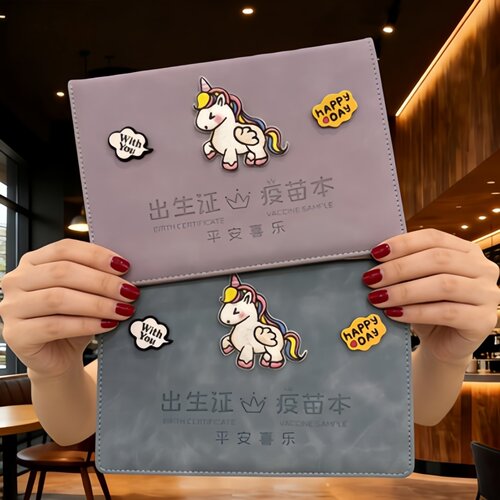 马宝宝出生证保护壳和疫苗本2026年出生证明皮套不粘字三合一外盒