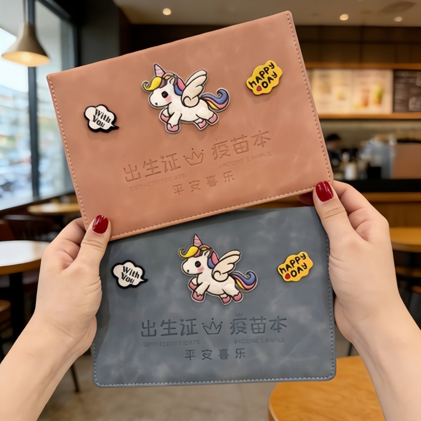 2026年马宝宝出生和疫苗本保护套新版三合一出生证明收纳盒不粘字,文具电教/文化用品/商务用品,卡套/证件套,淘宝优惠券,粉丝福利购,淘宝优惠卷