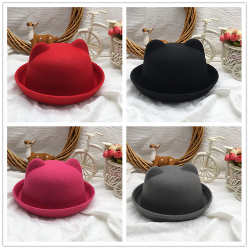 亲子帽子女秋冬韩版甜美男百搭